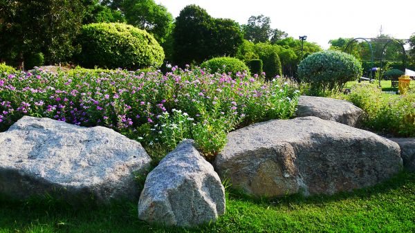 Boulder Landscaping in Cordova