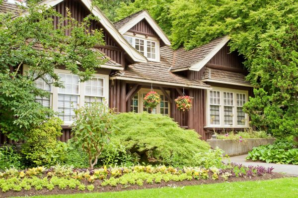 Log Home Landscaping in Cordova